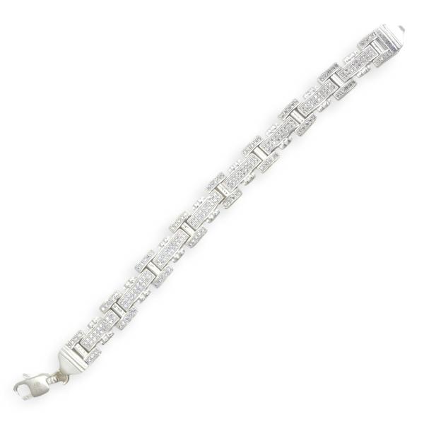 925 Sterling Silver Bracelet for Gents with Beautiful Design